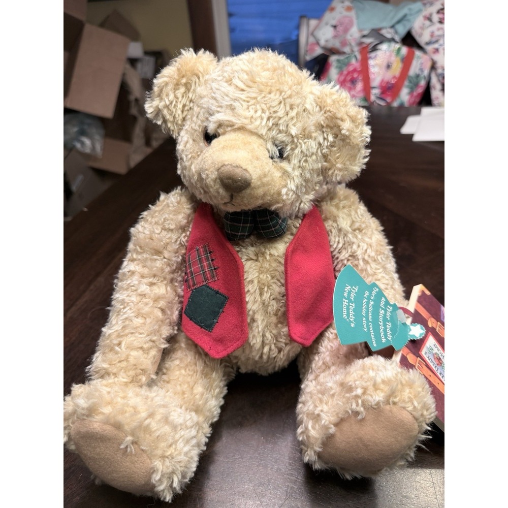 Hallmark Tyler Teddy Bair Plush Stuffed Animal New Home Storybook Vintage 1995